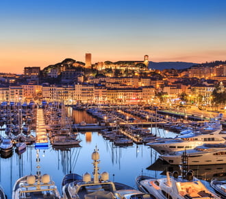 The Croisette at night, Cannes