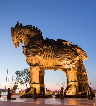 Trojan horse in Canakkale, Turkey