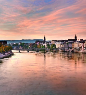 River Rhine in Basel, Switzerland