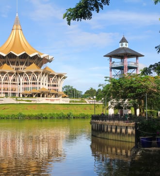Kuching waterfront, Sarawak, Malaysia