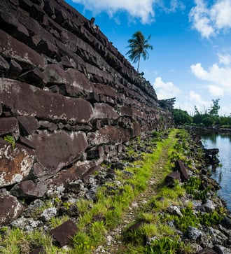 Nan Madol ruined city, Pohnpei, Micronesia