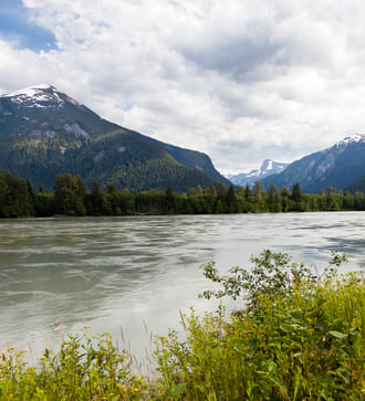 Skeena river near Prince Rupert, Canada