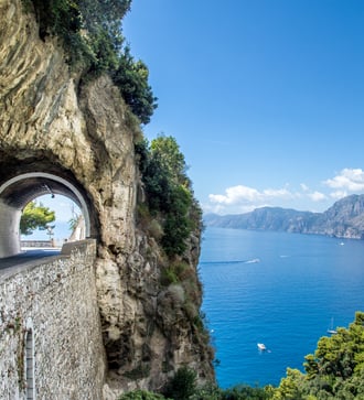 Road on the Amalfi Coast, Italy