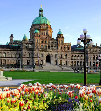 Parliament building in Victoria, British Columbia, Canada