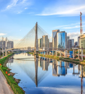 Octavio Frias de Oliveira bridge, Sao Paulo, Brazil