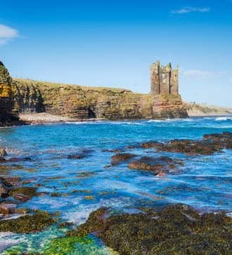 Keiss Castle ruins, Wick, Scotland