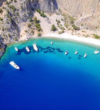 Agios Georgios beach in Symi, Greece