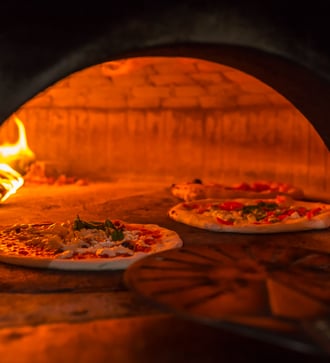 Pizza oven in Naples, Italy