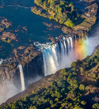 Aerial view of Victoria Falls, Zambia/Zimbabwe
