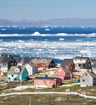 Houses in Ilulissat, Greenland