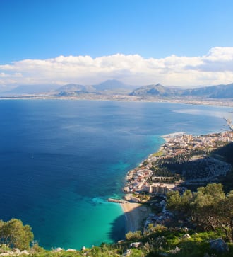 Aerial view of Palermo, Sicily
