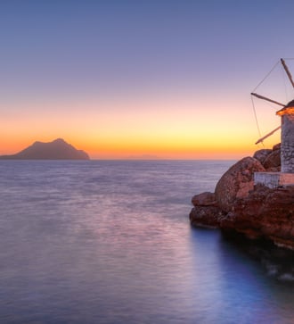 Windmill on Amorgos, Greece