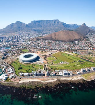 Aerial view of Cape Town, South Africa