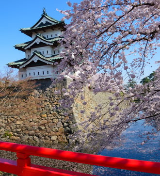 Hirosaki Castle in Aomori, Japan