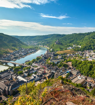 Cochem on the Moselle river, Germany