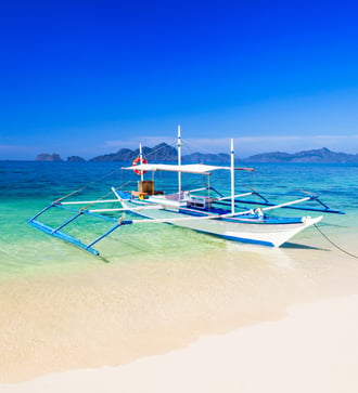 Filipino boat in Boracay, Philippines