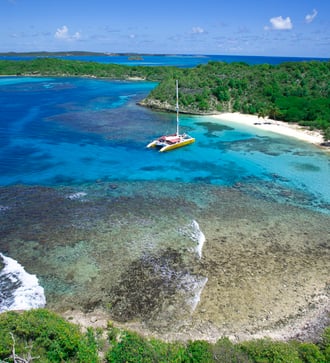 Catamaran off Antigua