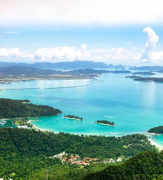 Aerial view of Langkawi, Malaysia