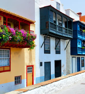 Balconies in Santa Cruz de La Palma