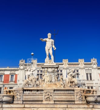 Neptune's fountain, Messina, Sicily