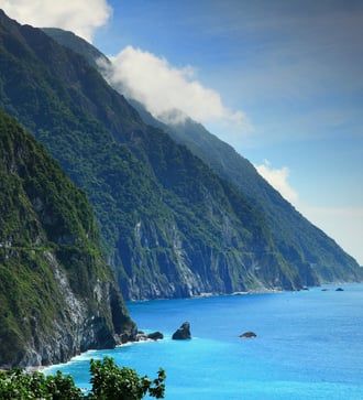 Cliffs near Hualien, Taiwan