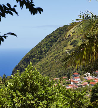 Saba island in the Dutch Caribbean