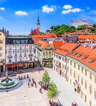 Bratislava castle and cathedral, Slovakia