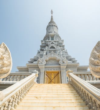 Stupa in Oudong, Cambodia