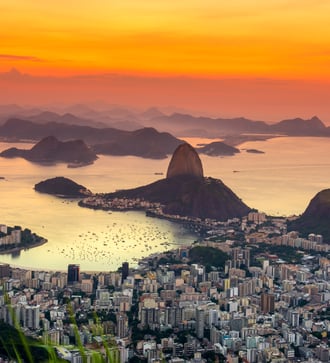 Sunset over Rio de Janeiro
