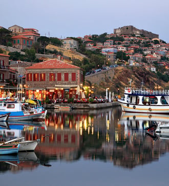 Molyvos harbour, Lesvos, Greece