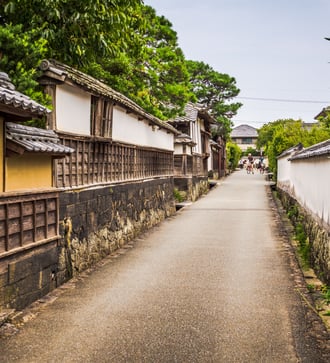 Streets in Hagi, Japan
