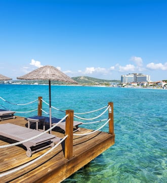 Ilica beach in Cesme, Turkey