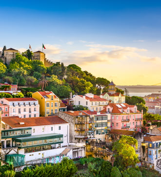 View of Sao Jorge Castle, Lisbon