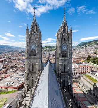 Basilica in Quito, Ecuador