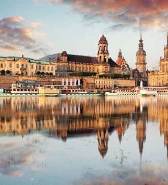 Dresden on the Elbe River, Germany