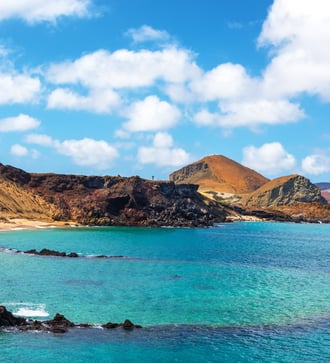 Underwater crater on Bartolomé Island, Galapagos