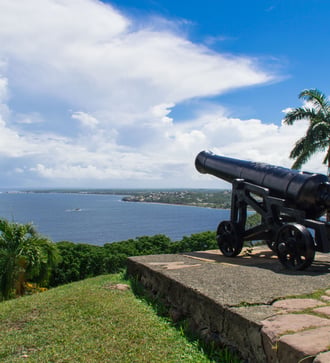 Fort King George in Scarborough, Tobago