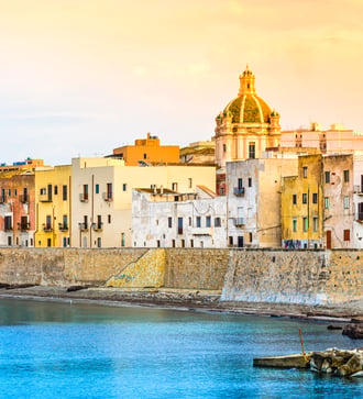 Trapani harbour, Sicily
