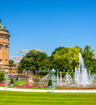 Friedrichsplatz square, Mannheim, Germany