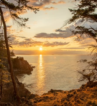 Sunset in Nanaimo, British Columbia, Canada