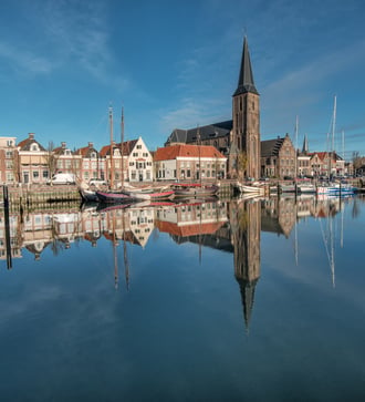 Harlingen harbour, Netherlands