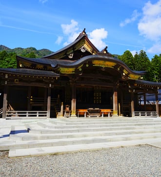 Yahiko shrine in Niigata, Japan