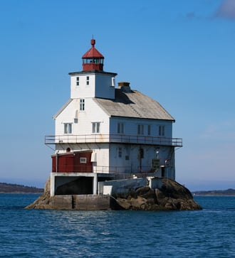 Stabben lighthouse near Floro, Norway