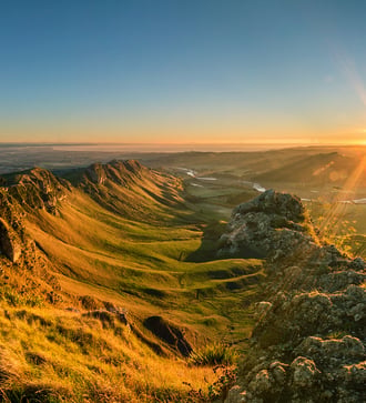 View from Te Mata Peak near Napier, New Zealand