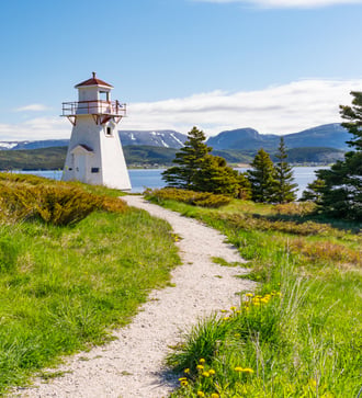 Woody Point lighthouse, Newfoundland, Canada
