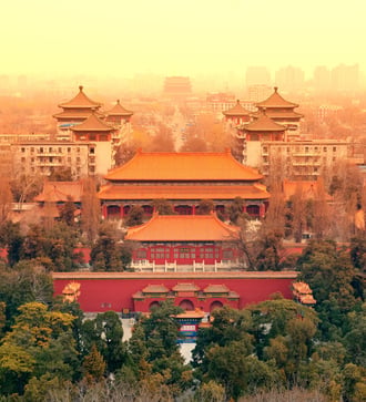 Aerial view of Beijing, China