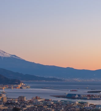 Mount Fuji and Shimizu, Japan