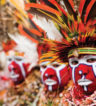 Native tribe in Papua New Guinea