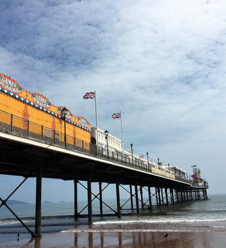 Paignton Pier in Torbay, England