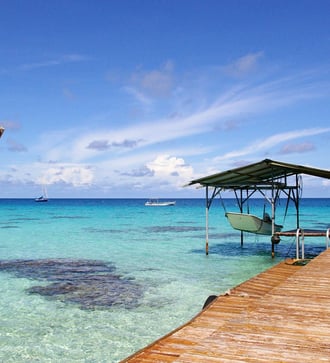 Jetty on the coast of Kenya
